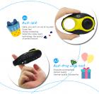 Fotocamera per bambini simpatica fotocamera 12MP 4×zoom digitale, fotocamera digitale per bambini con video, mini fotocamera per bambini con cornici per ragazzi e ragazze (nera e gialla)