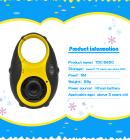 Fotocamera per bambini simpatica fotocamera 12MP 4×zoom digitale, fotocamera digitale per bambini con video, mini fotocamera per bambini con cornici per ragazzi e ragazze (nera e gialla)