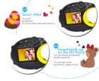 Fotocamera per bambini simpatica fotocamera 12MP 4×zoom digitale, fotocamera digitale per bambini con video, mini fotocamera per bambini con cornici per ragazzi e ragazze (nera e gialla)