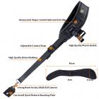 Kaksinkertainen hihna säädettävä digitaalikamera kaksinkertainen olkapää pikalukitus kameran hihna videokameran hihnat