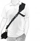 Kamerarem med snabbkoppling och säkerhetssladd, justerbart vadderat axelrem, lämpligt för Nikon, Canon, Sony, Olympus, Fujifilm