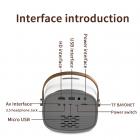 Mini projetor portátil para crianças - suporte para projetor de home theater 1080p (plug UE)