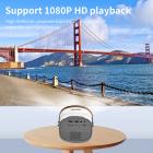 Mini projetor portátil para crianças - suporte para projetor de home theater 1080p (plug UE)