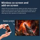 Mini projetor portátil para crianças - suporte para projetor de home theater 1080p (plug UE)