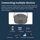 Mini projetor portátil para crianças - suporte para projetor de home theater 1080p (plug UE)