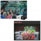 Mini proiettore LED tascabile, supporto 1080p Full Hd - compatibile con TV Stick (spina europea)