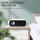 Mini Videoprojektor, 1080P Bärbar Smart Pocket-Projektor, Liten Hemprojektor för Sovrum, Bärbar Dator iPhone Hdmi USB TV Av-GRänssnitt för Barn GåVA (EU-Kontakt)