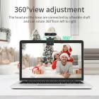 C202 30fps Webbkamera med fyllningsljus och mikrofon, autofokus, 2k Hd USB Plug and Play-webbkamera, justerbar ljusstyrka, integritetsskydd, lämplig för PC Desktop Mac/Zoom/Skype/YouTube