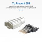 Cavo HDMI 8K 6.6ft, HDMI 2.1 Cavo HDMI intrecciato in nylon ad alta velocità 48 Gbps con eARC HDR10