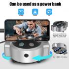 Automaattinen kasvojenseurantajalusta 360 ° pyörivä puhelinkamerateline selfie-rengasvalolla, ei sovellusta