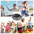 Automaattinen kasvojenseurantajalusta 360 ° pyörivä puhelinkamerateline selfie-rengasvalolla, ei sovellusta