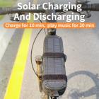 T6 Solar Bluetooth bärbar högtalare IPX5 - dubbla högtalare med mikrofon