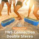 T6 Solar Bluetooth bärbar högtalare IPX5 - dubbla högtalare med mikrofon