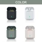 TWS Bluetooth-hodetelefoner Stereo True Wireless Headset Ørepropper i øret Håndfrie øretelefoner Ørepropper for mobiltelefon Hvit