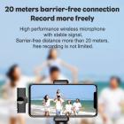 EP033 Mini Plug Play-mikrofon Trådløs Lavalier-mikrofon for Type-C-telefoner Bærbar PC