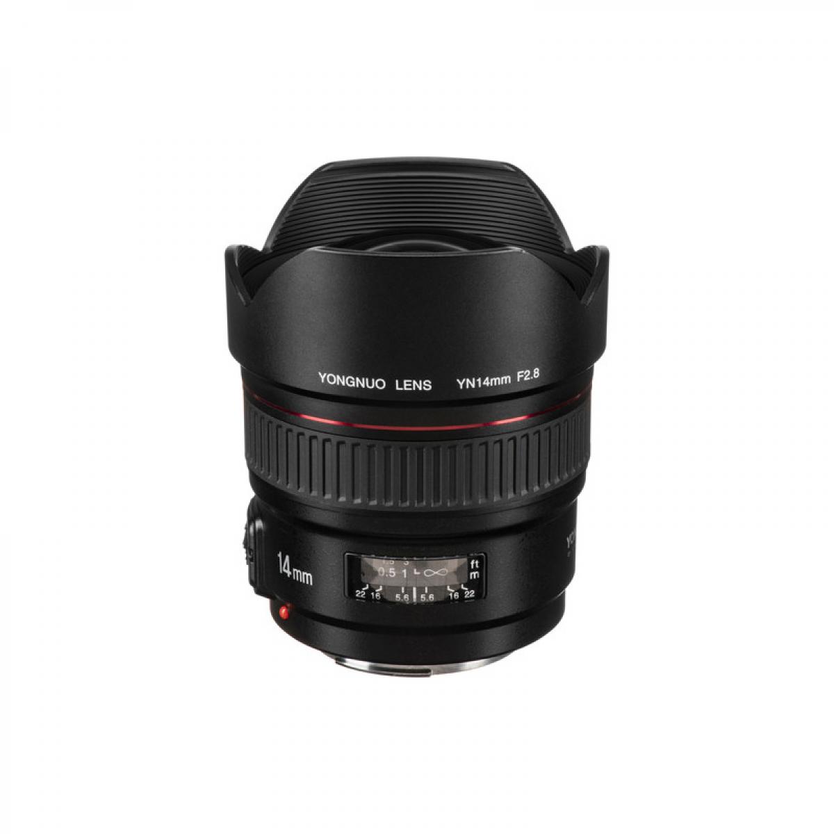 Yongnuo YN 14mm f/2.8 superlaajakulmainen kiinteän tarkennuksen objektiivin automaattitarkennus Canonin EF-kiinnitteisille EOS-kameroille