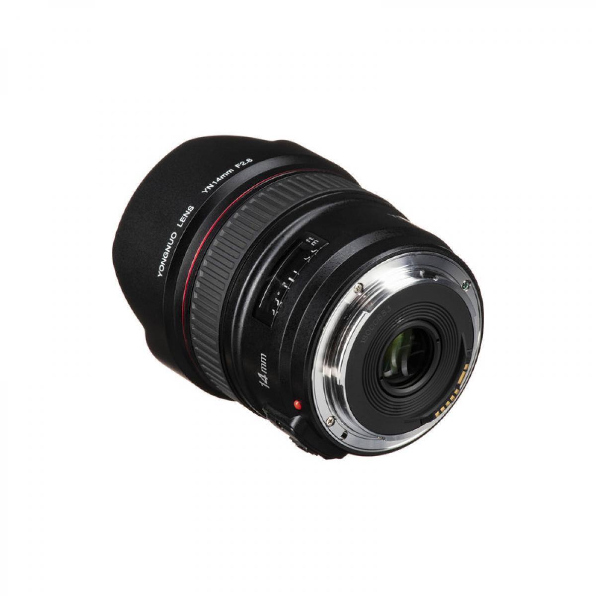 Yongnuo YN 14mm f/2.8 superlaajakulmainen kiinteän tarkennuksen objektiivin automaattitarkennus Canonin EF-kiinnitteisille EOS-kameroille