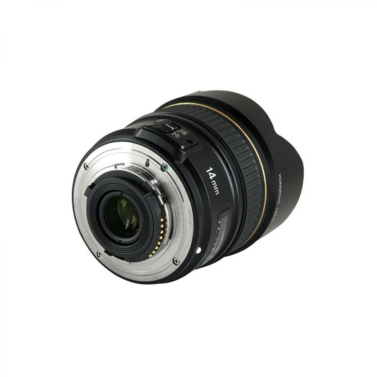 Yongnuo YN 14mm f/2.8N superlaajakulmainen kiinteän tarkennuksen automaattitarkennus Nikonin F-kiinnitteisille digitaalisille järjestelmäkamerille