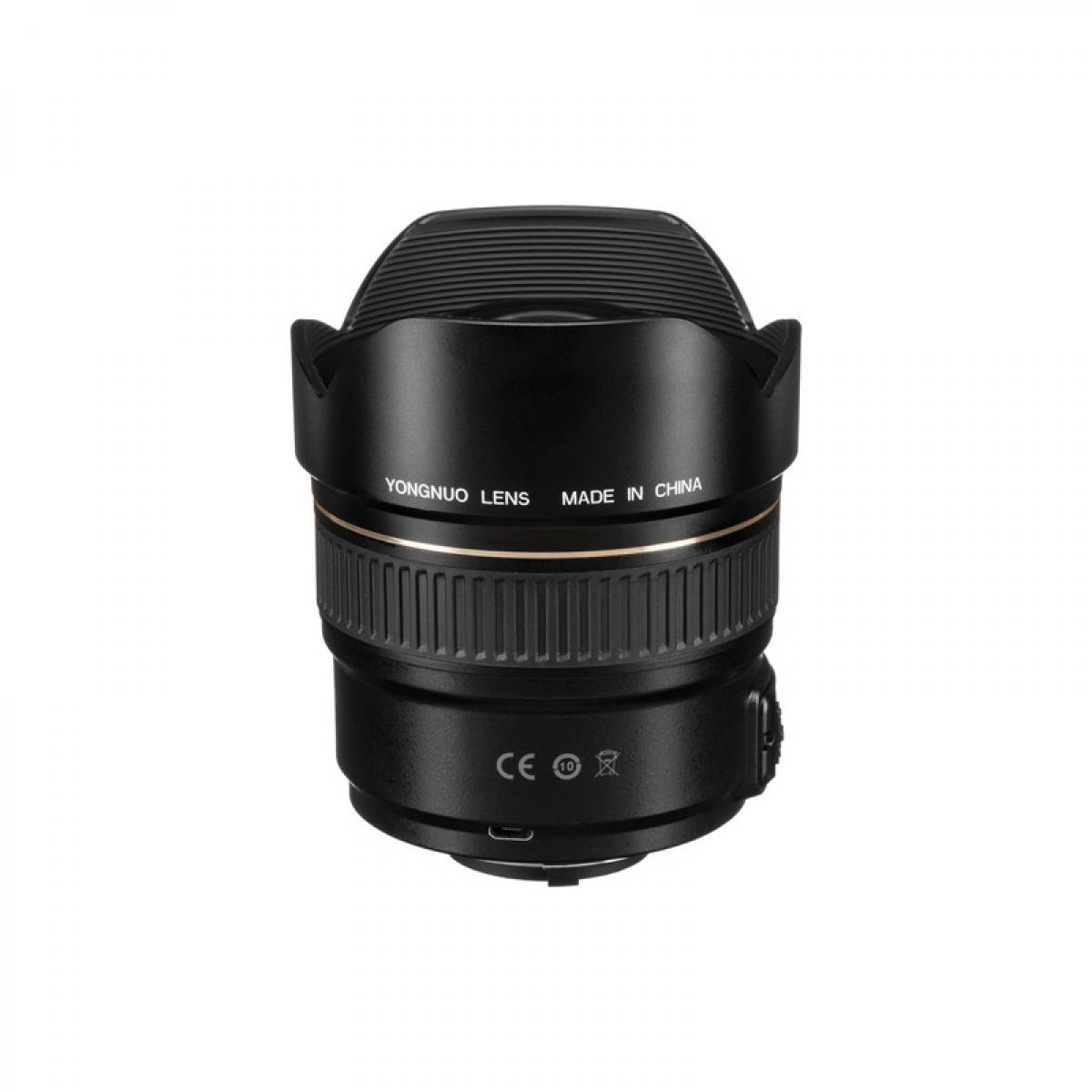 Yongnuo YN 14mm f/2.8N superlaajakulmainen kiinteän tarkennuksen automaattitarkennus Nikonin F-kiinnitteisille digitaalisille järjestelmäkamerille