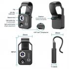 Mikroskop telefonu z CPL soczewką/światłem LED, najlepszy czytnik mikroskopowy 200X z uniwersalnym klipsem do telefonu nadzory z telefonem iPhone/Andriod- aby się mikroświatem dla dzieci i dorosłych