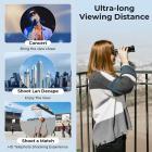 28X Telephoto-objektiivi älypuhelimille, joissa on 450mm polttopituus jalusta mukana