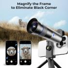 28X Telephoto-objektiivi älypuhelimille, joissa on 450mm polttopituus jalusta mukana