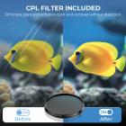 32X makroobjektiivi iPhone Android 40-90mm tarkennuksen etäisyys CPL & Starlight suodatin