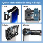 Televalokuvapuhelimen objektiivi 30X Super Zoom 720mm Focal Pituus kolmijalka Mukana sopii 46 mm suodattimiin ###