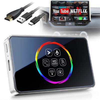 Draadloze CarPlay Adapter met Android Auto, Netflix & YouTube – Plug & Play streaming dongle - Kentfaith