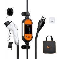 Caricatore elettrico NEMA 5-15 classe 1 (classe Supoort 2), 110V-240V 16 Amp, con cavo di estensione 16 piedi, compatibile con veicoli elettrici J1772, caricabatteria per veicoli elettrici classe 1-2, caricabatteria portatile per veicoli elettrici