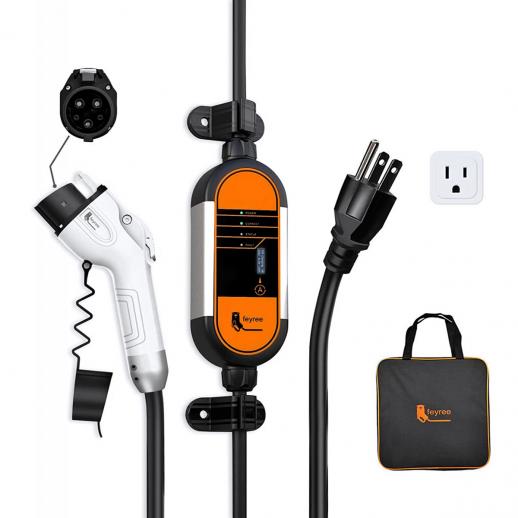 Cargadores de vehículos eléctricos NEMA clase 5 - 15 1 (apoyo clase 2), 110v - 240v 16 amps, con extensión de 16 pies, compatibles con vehículos eléctricos j1772, cargadores de vehículos eléctricos clase 1 - 2, cargadores portátiles de vehículos eléctrico
