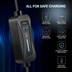 32A europeisk standard Typ 2 bärbar EV snabbladdare, CEE-kontakt, strömbrytare 16/26/32A laddare (5M kabel, 220V, 7kw)