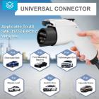 Amerikkalainen standardi AC (J1772) Type1 merkkivalon latauspistooli, kannettava EV laturi (16 ampeeria, 110-240V, vaihdettava virtalatauslaatikko, 16,3 jalkaa kaapeli), sähköauton kannettava laturi NEMA 6-20P