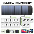 Painel Solar Dobrável 100W, Kit IP67 Painel Solar Portátil Impermeável com QC 3.0 e Saídas USB-C, Suporte Ajustável Carregador Solar Dobrável para Outdoor RV Camping Van Off-Grid Solar Backup