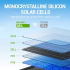 Painel Solar Dobrável 100W, Kit IP67 Painel Solar Portátil Impermeável com QC 3.0 e Saídas USB-C, Suporte Ajustável Carregador Solar Dobrável para Outdoor RV Camping Van Off-Grid Solar Backup