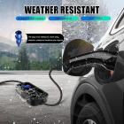 Línea de carga del vehículo eléctrico, cargador del Vehículo eléctrico tipo 2, enchufe CEE 3 Pin 32a, corriente ajustable 32 / 24 / 20 / 16a, con pantalla digital, 7,6 kw, cable 5m, con paquete de almacenamiento