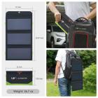 Carregador solar 21W com banco de energia 10000mAh e 3 portas USB-A / USB-C de carregamento rápido, painel solar portátil impermeável IP66 para caminhada de acampamento compatível com iPhone iPad Samsung Earbuds