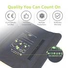 Carregador solar 21W com banco de energia 10000mAh e 3 portas USB-A / USB-C de carregamento rápido, painel solar portátil impermeável IP66 para caminhada de acampamento compatível com iPhone iPad Samsung Earbuds