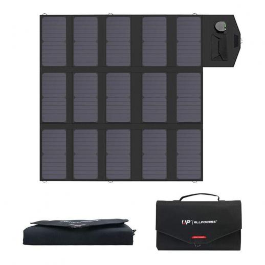 Bärbar solpanel 100W (dubbel 5v USB med 18v DC utgång) monokristallin solladdare vikbar solpanel för bärbar dator, generator, 12v bil, båt, RV batteri