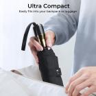 Vindtett paraply, 53,5 tommer bue for 2, med 10 fiberglassribber, automatisk åpning og lukking, tørr med ett rist, Kentfaith