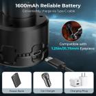 4K Teleskop elektronisk okular med 1600mAh batteri til 1,25" Teleskop WiFi-forbindelse