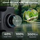 Monokulært teleskopkamera WiFi 8x42mm BAK4 Prime 2K Photo 1080P Video 4000mAh batteri