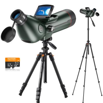 4K Spotting Scope met Camera, Krachtige Monoculaire met 30MP HD Foto/Video 3in Display voor Vogels Kijken, Maan & Sterren, Inclusief 1,77m Aluminium Statief