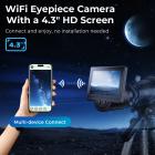 Telescopio Oculare Elettronico con Schermo da 4,3 pollici, Trasmissione WiFi in Diretta, Cattura Foto e Video 1080P, Ricaricabile, Kentfaith