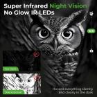 4G Cellular Trail Camera Solar, 2K 360° Utsikt Live Streaming, Bevegelsesaktivert Nattesyn IP66, Kentfaith