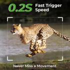 4G Cellular Trail Camera Solar, 2K 360° Utsikt Live Streaming, Bevegelsesaktivert Nattesyn IP66, Kentfaith