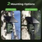 4G Cellular Trail Camera Solar, 2K 360° Utsikt Live Streaming, Bevegelsesaktivert Nattesyn IP66, Kentfaith