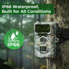 4G Cellular Trail Camera, 2.7K Video 32MP Bilder med sanntidsvarsler, 0,3S utløsertid, 65ft nattsyn, IP66 vanntett, Kentfaith