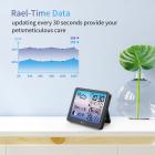 ميزان الحرارة في الأماكن المغلقة في الهواء الطلق على نطاق واسع شاشات الكريستال السائل الرقمية درجة الحرارة والرطوبة رصد محطة الأرصاد الجوية