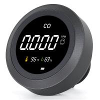 Rilevatori di monossido di carbonio Rilevatore di temperatura portatile/Sensore di umidità/Misuratore di qualità dell'aria Fumo CO Gas Monitor [3 in 1] Allarme per la casa Camera da letto Ufficio in auto Campeggio Interno Esterno